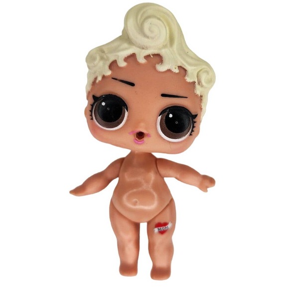 LOL Surprise Doll Series 2 Pink Baby Authentic Unclothed Mom Tattoo Retro - Picture 1 of 4